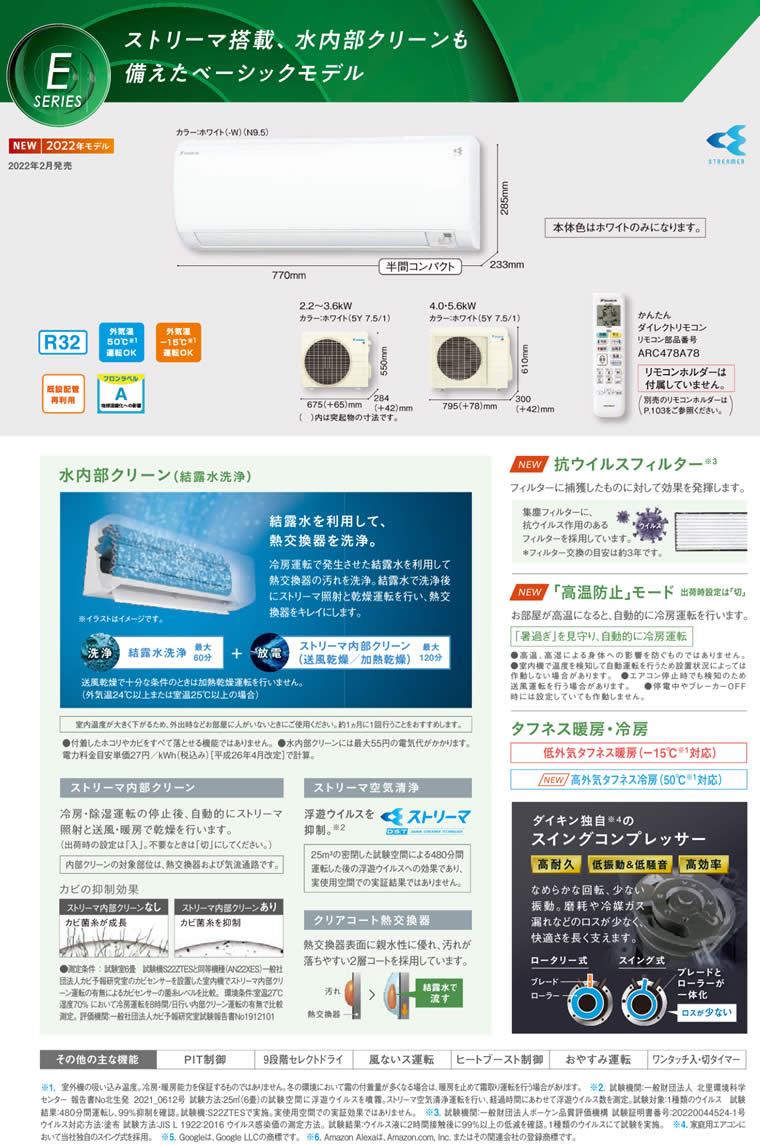 S40ZTEP-W、S40ZTEV-Wダイキン(14畳用)価格2022年最新型モデル(AN40ZEP-W相当)｜ダイキン工業永年優良特約店、公式ダイキン プロショップの富士設備商会